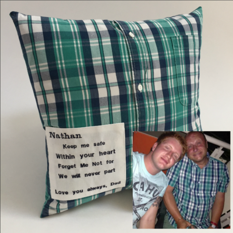 Personalised Shirt Fabric Cushion