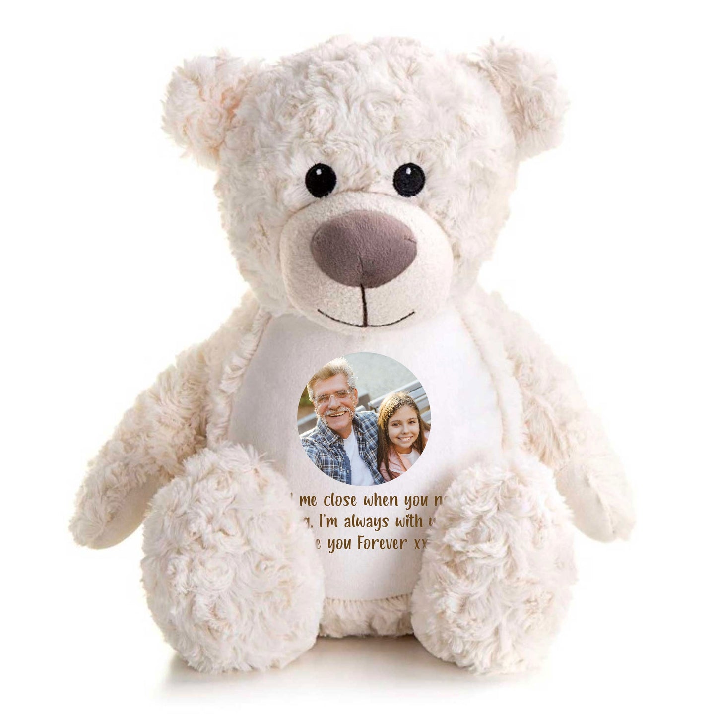 Personalised Photo Comfort Keepsake Bear - Cream