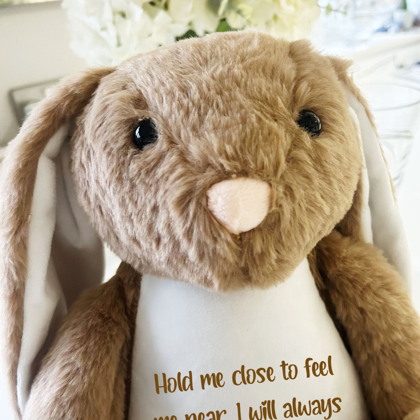 Personalised Record-A-Voice Keepsake Memory Bunny - Brown