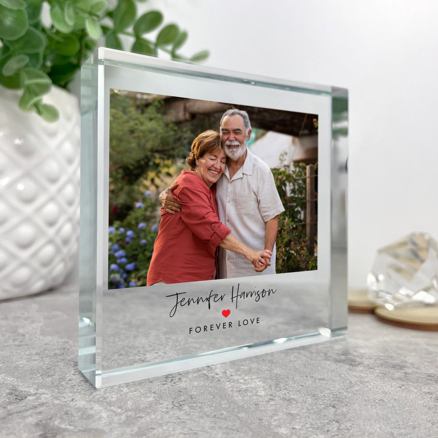 Personalised Photo Memorial Crystal Token