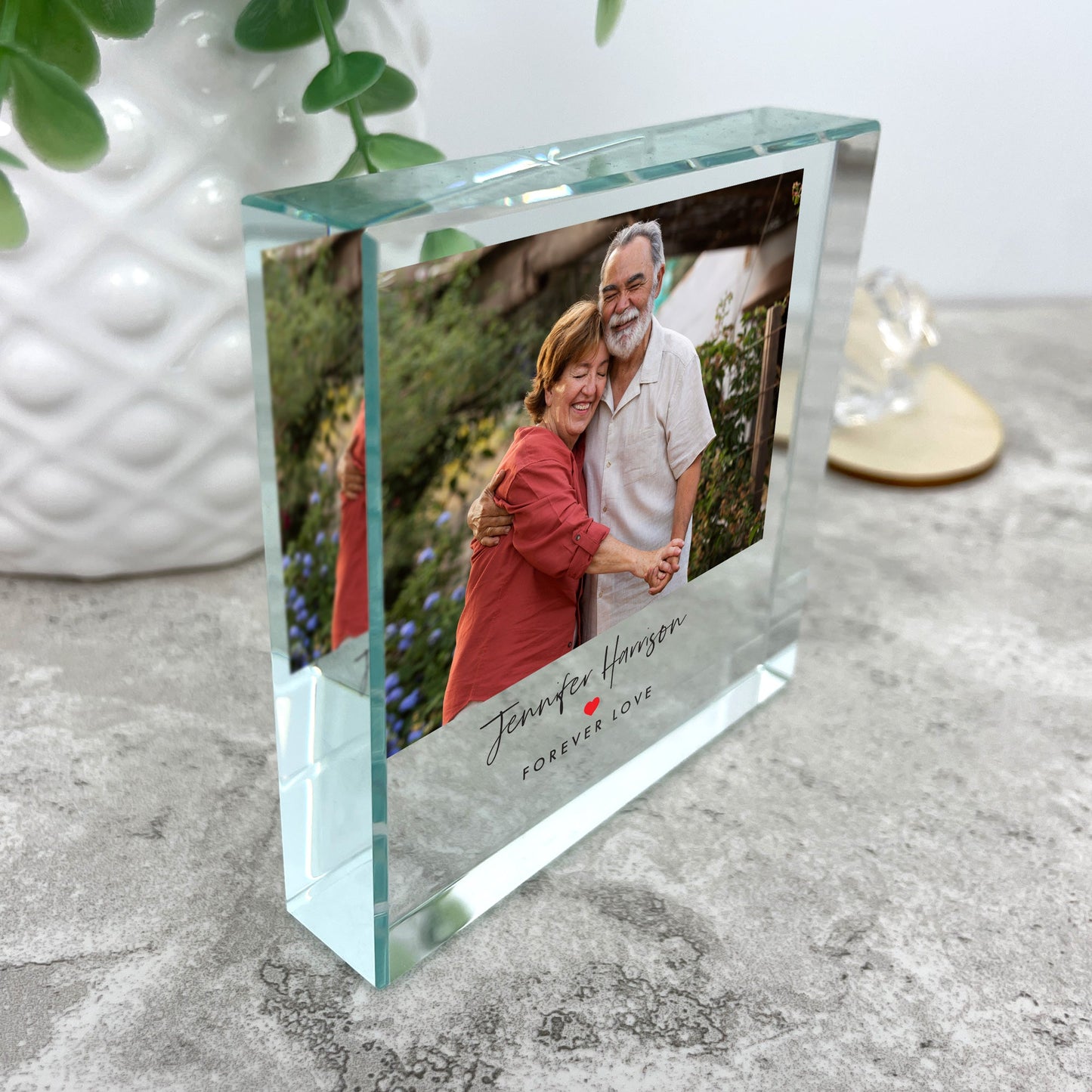 Personalised Photo Memorial Crystal Token