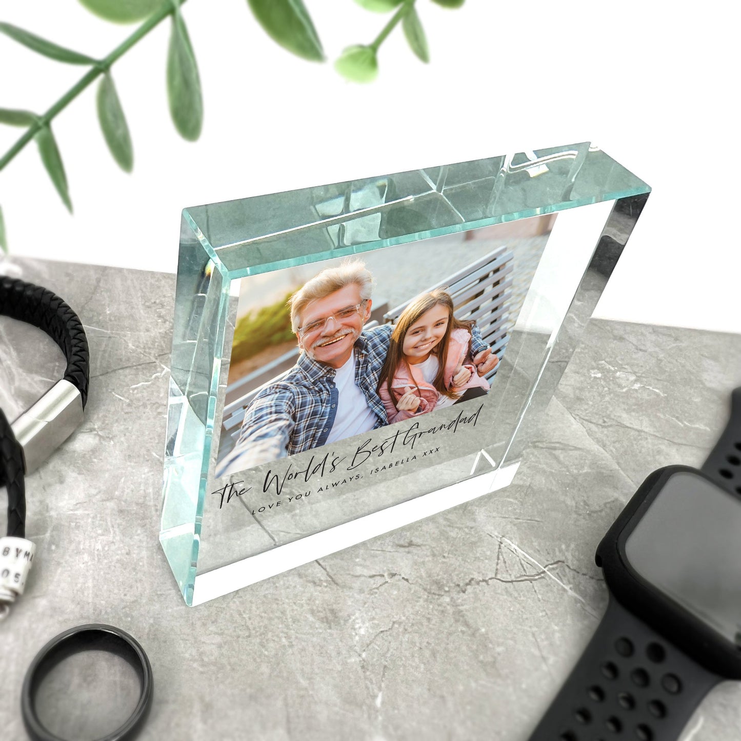 Personalised Any Message & Photo Crystal Token