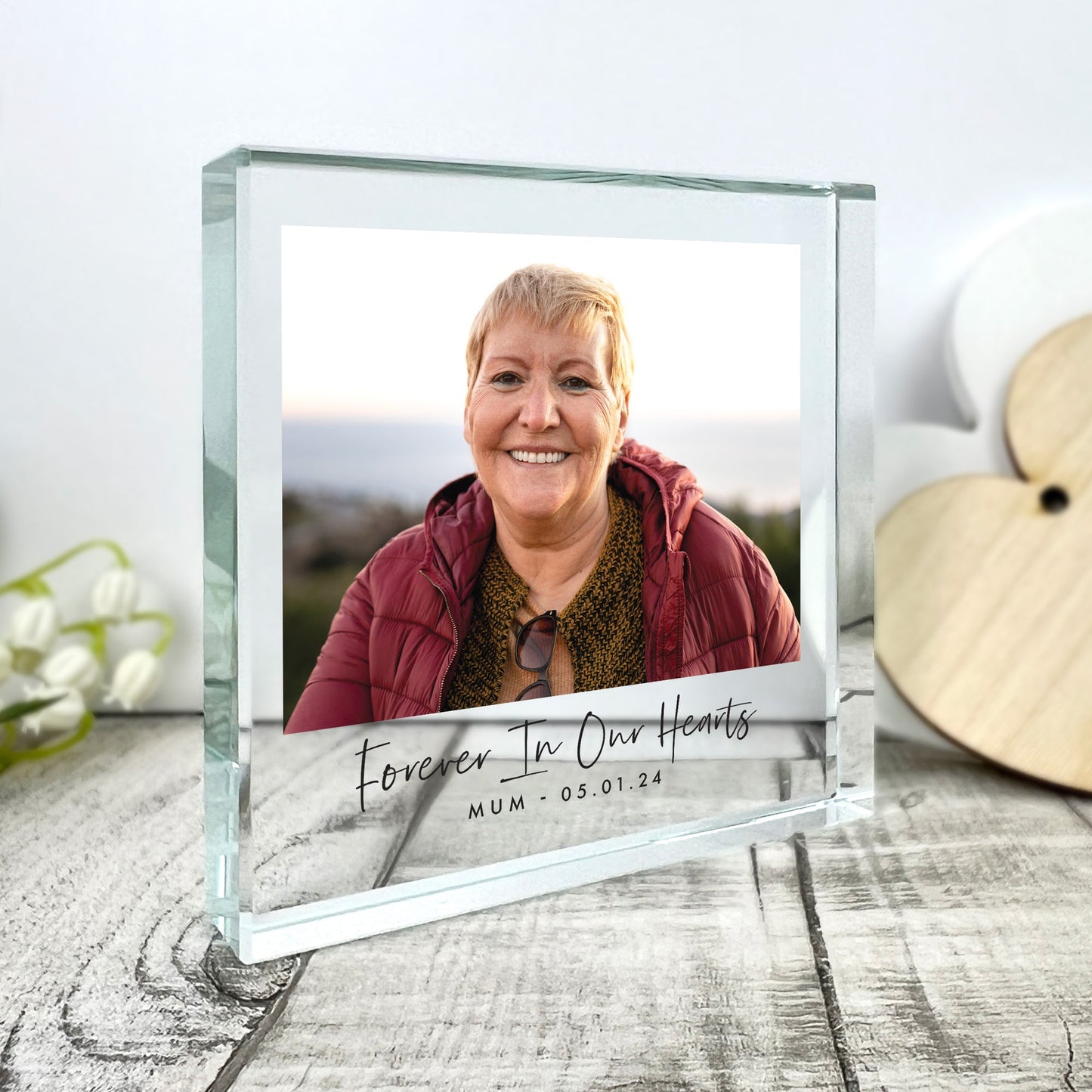 Personalised Any Message & Photo Crystal Token