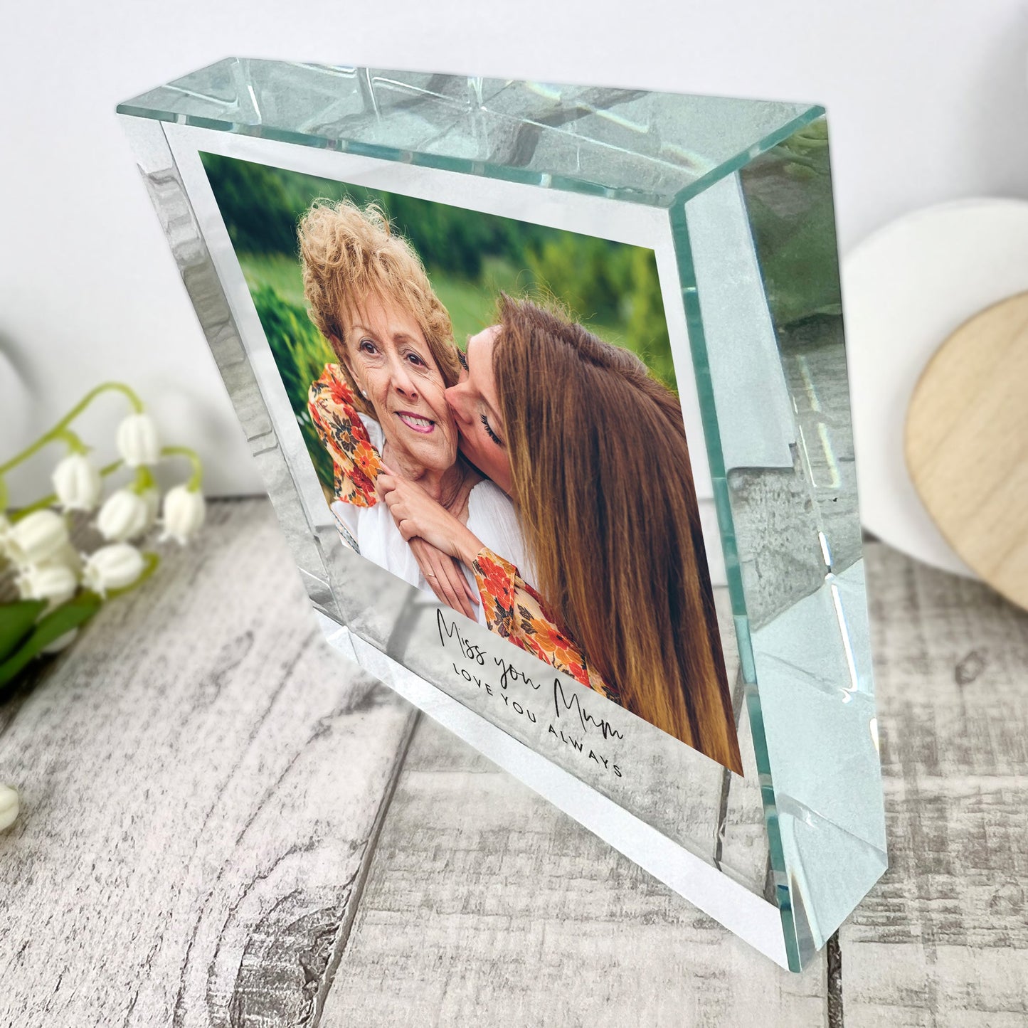 Personalised Any Message & Photo Crystal Token