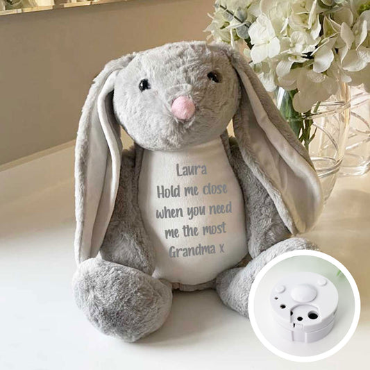 Personalised Record-A-Voice Keepsake Memory Bunny