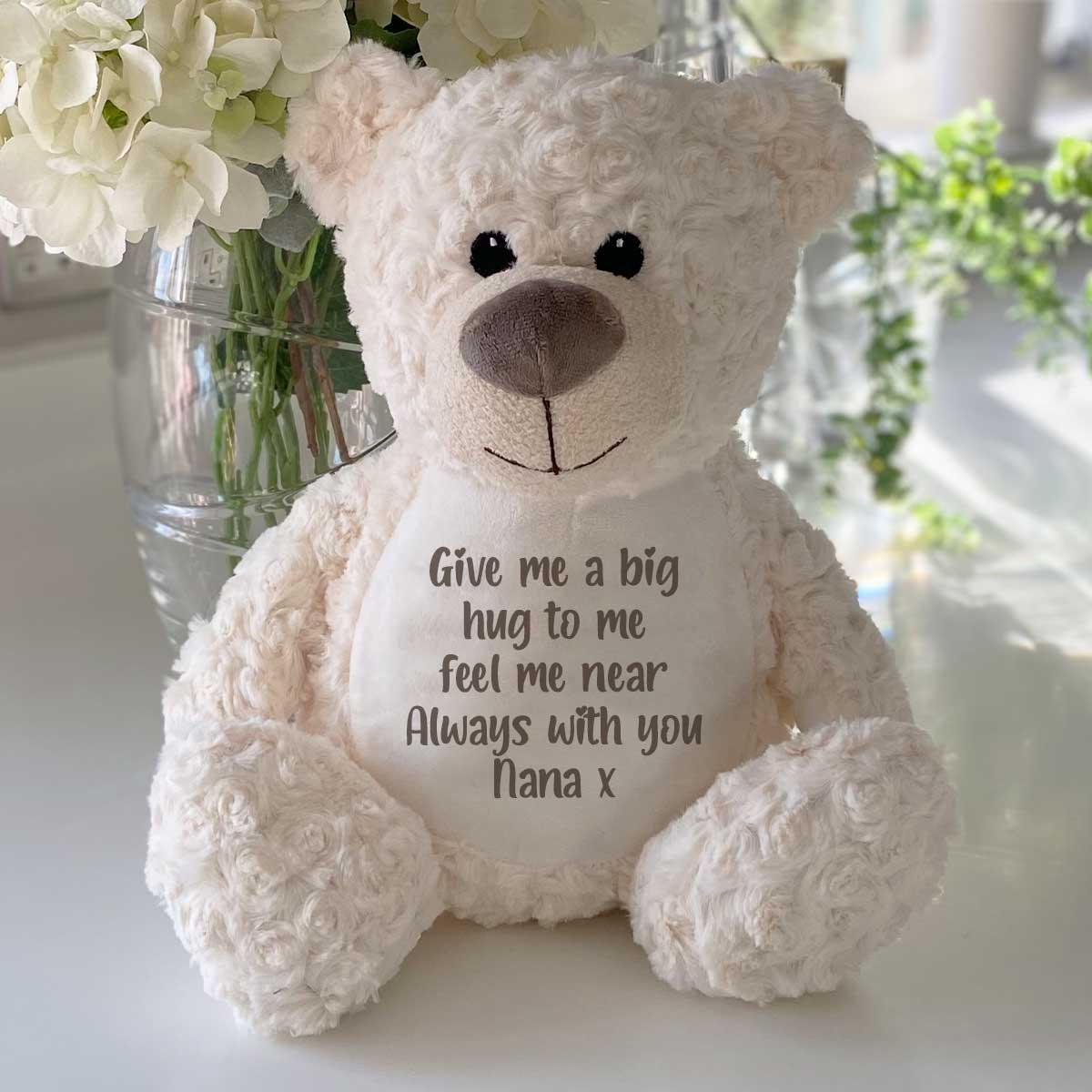 Personalised Record-A-Voice Teddy Bear - Cream