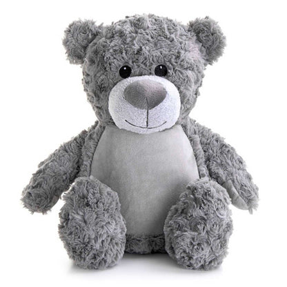 Personalised Photo Comfort Keepsake Bear - Grey