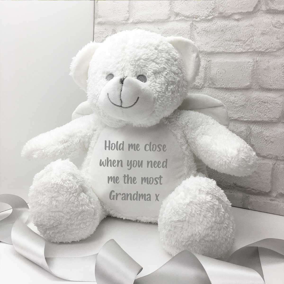 Photo & Voice Custom Teddy Bear | Personalized Teddy Bear | Memory Stuffed Animal | Recordable bear top | Bereavement bear | Teddy for Adoption