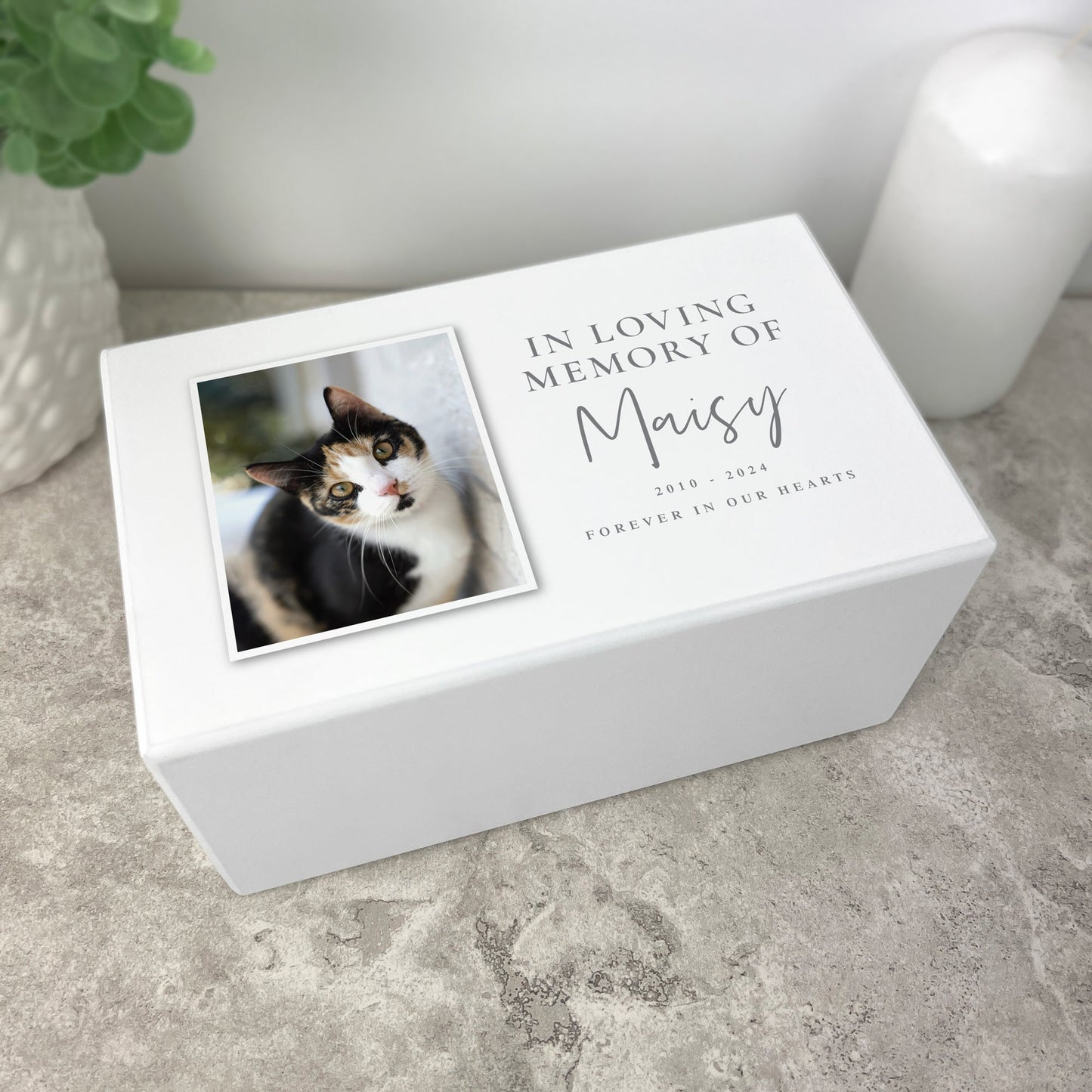 Personalised In Loving Memory Photo Large Cremation Urn For Pets Ashes | 1.44 Litres