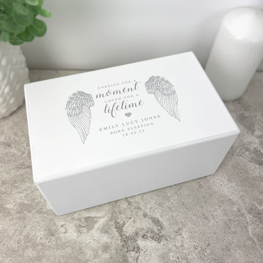 Personalised Angel Baby Wings Cremation Urn For Ashes | 1.44 Litres