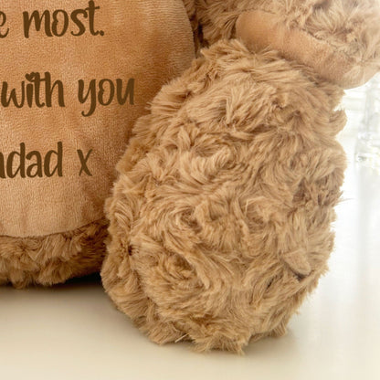 Personalised Record-A-Voice Teddy Bear - Light Brown