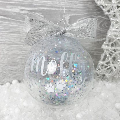 Personalised Sparkle Pet Bauble