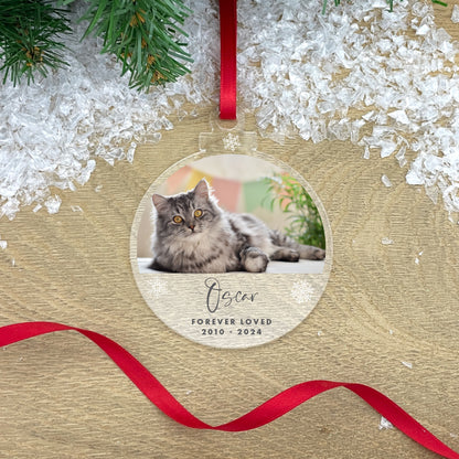 Personalised Pet Photo Acrylic Hanging Decoration - Various Shapes