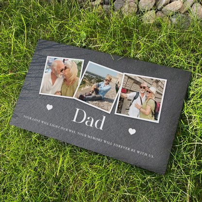 Personalised Photo Memorial Slate Grave Marker 25 x 15cm