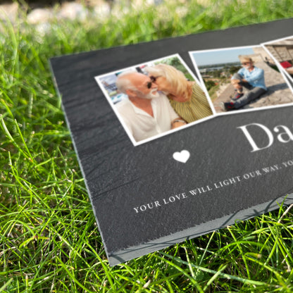 Personalised Photo Memorial Slate Grave Marker 25 x 15cm