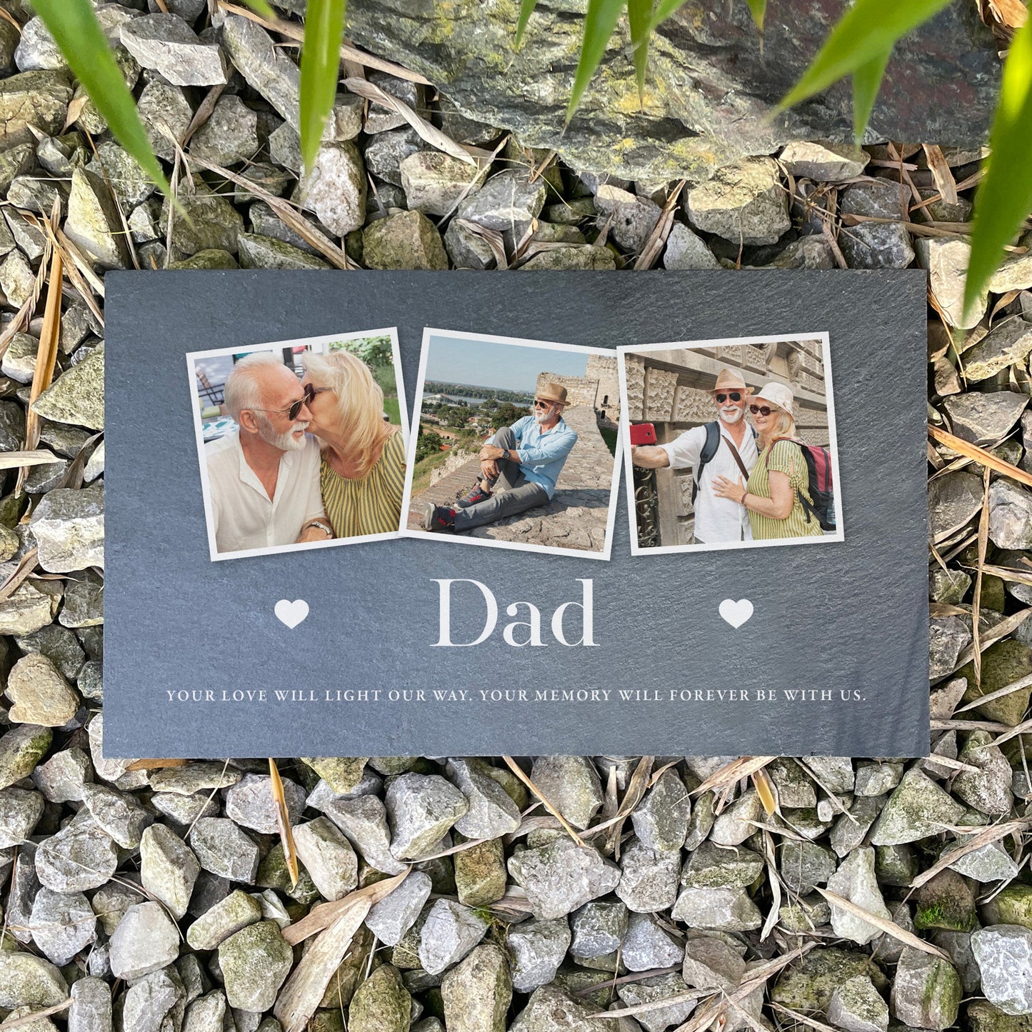 Personalised Photo Memorial Slate Grave Marker 25 x 15cm