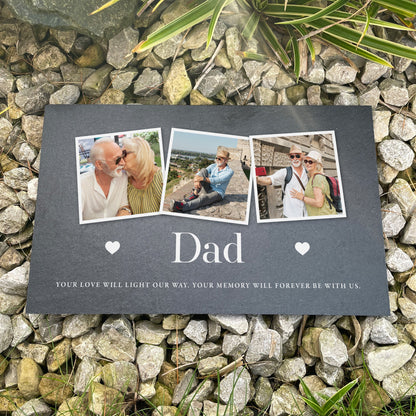 Personalised Photo Memorial Slate Grave Marker 25 x 15cm