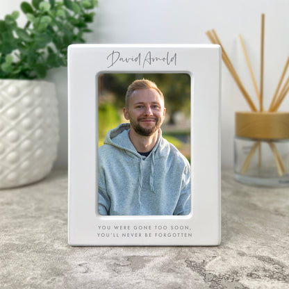 Personalised Cremation Urn For Ashes Holds 9.5cm x 6cm Photo Portrait | 0.51 Litres