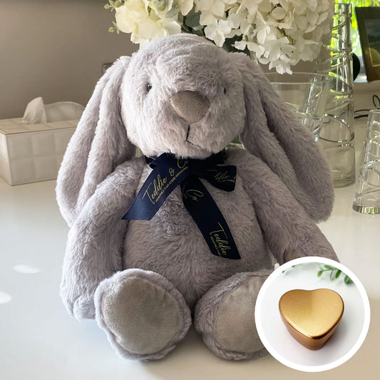 Ashes Keepsake Memory Grey Bunny