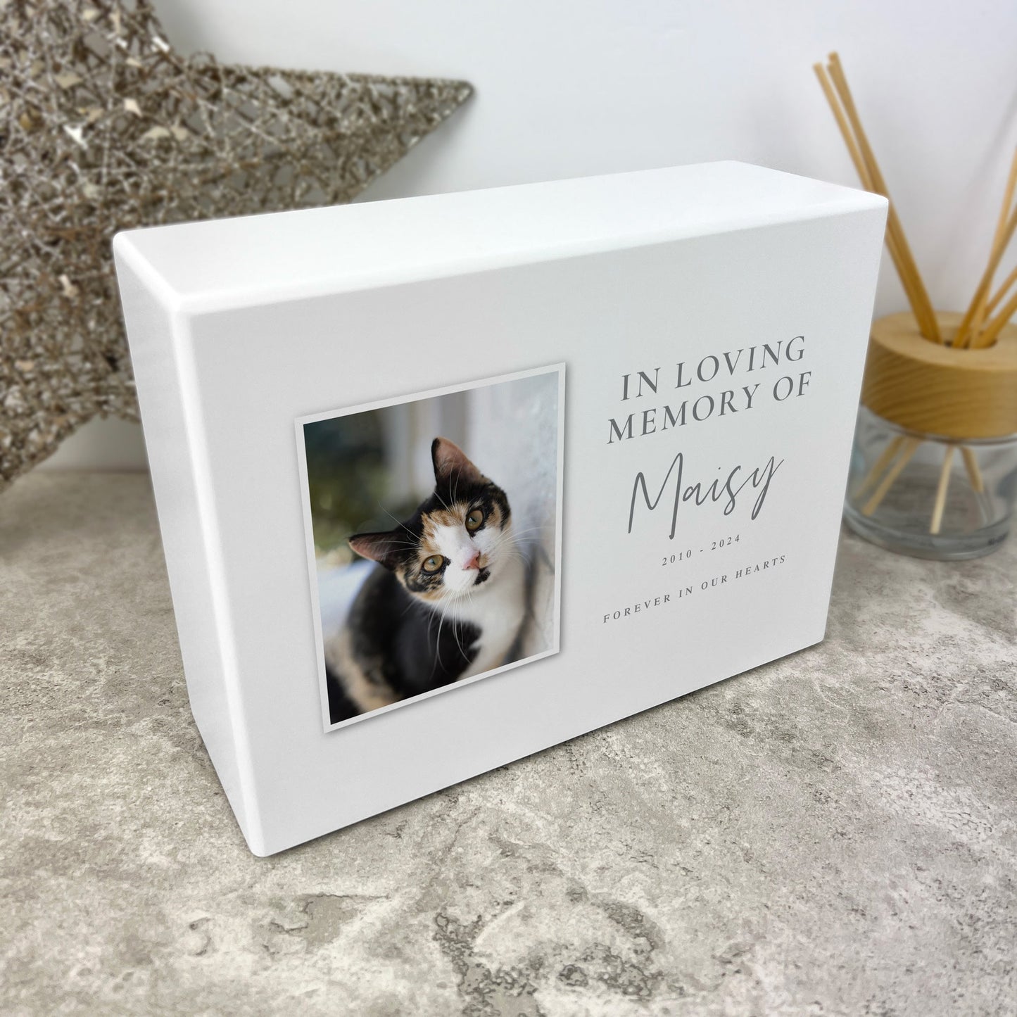 Personalised In Loving Memory Photo Cremation Urn For Pets Ashes | 1.09 Litres