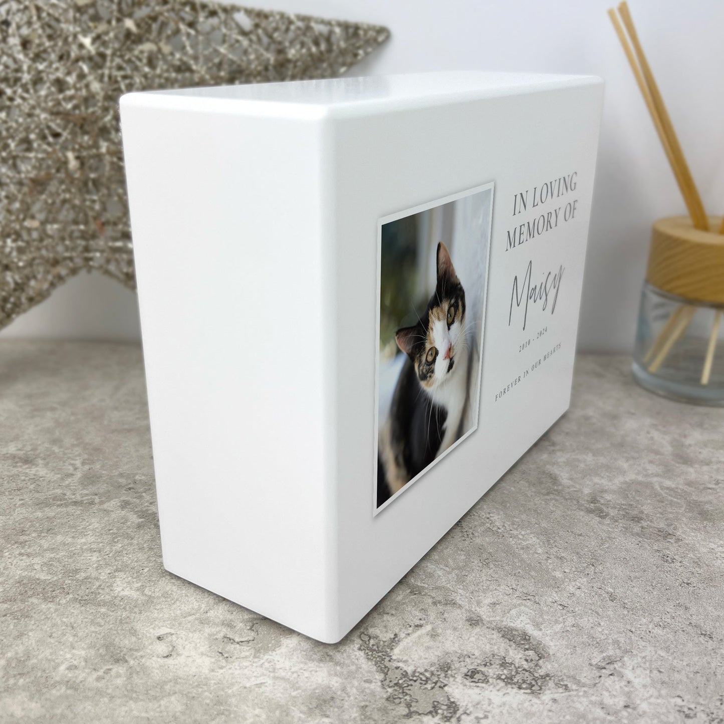 Personalised In Loving Memory Photo Cremation Urn For Pets Ashes | 1.09 Litres