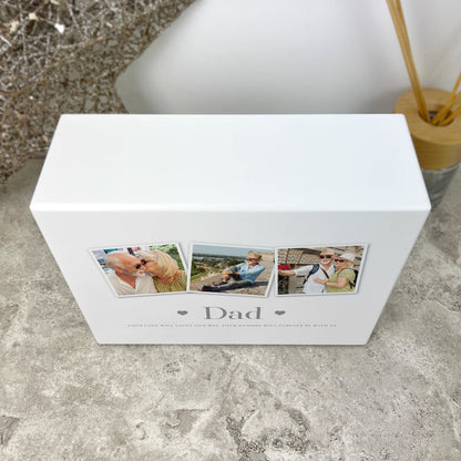 Personalised Three Photo Cremation Urn For Ashes | 1.09 Litres