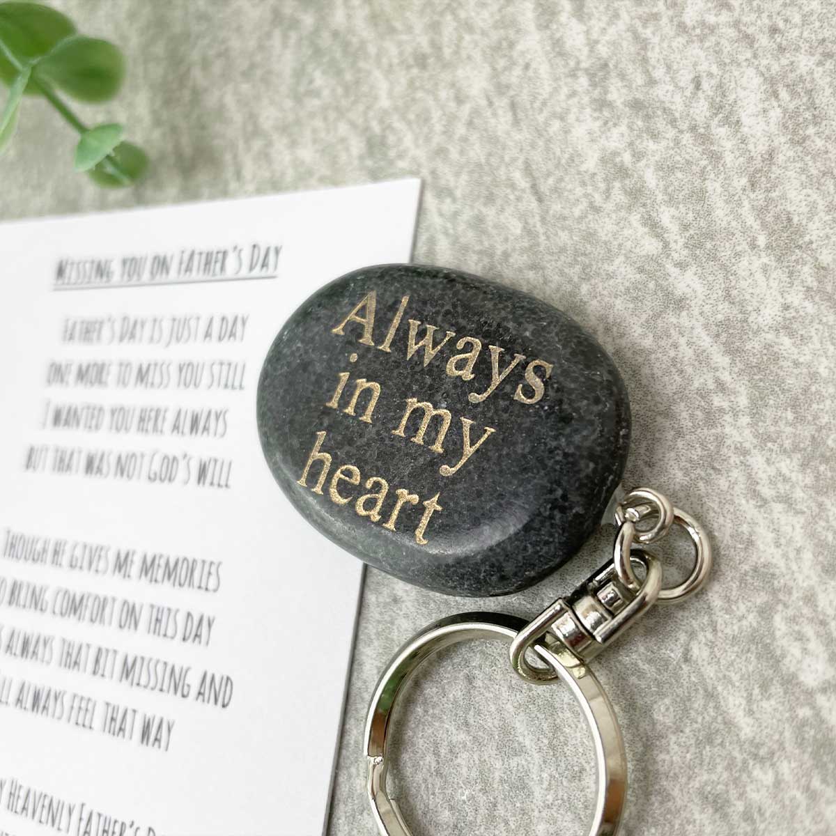 Missing You On Father's Day Poem & Keyring