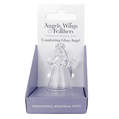 Angels, Wings & Feathers Glass Angel Hanging Ornament