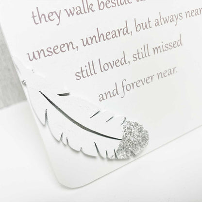 White Wooden Sentimental Memorial Photo Frame - In Loving Memory