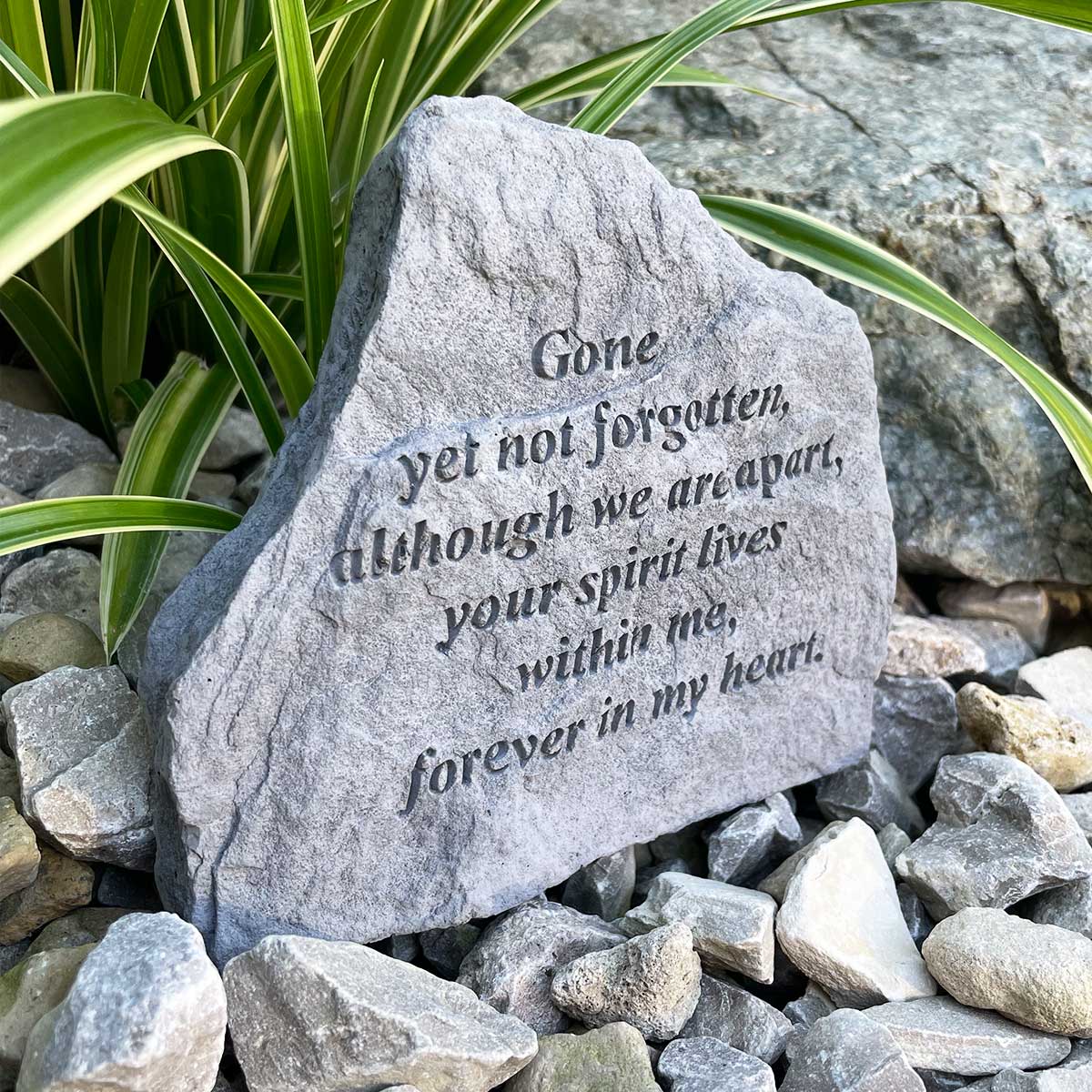 'Gone Yet Not Forgotten' Outdoor Memorial Stone