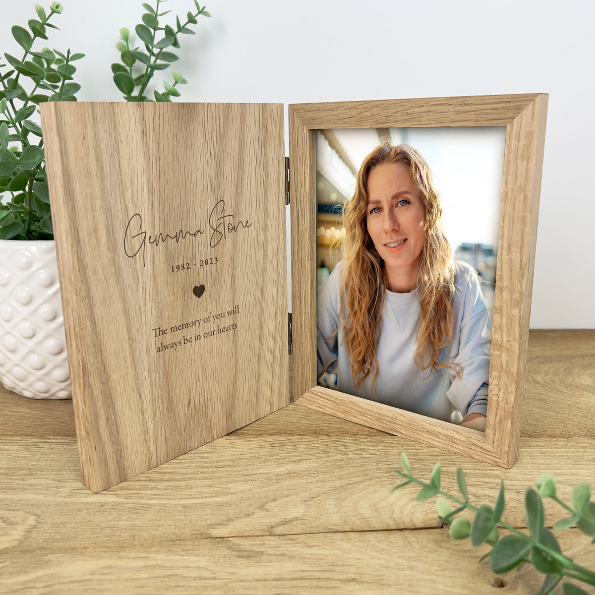 Personalised Memorial Book Photo Frame