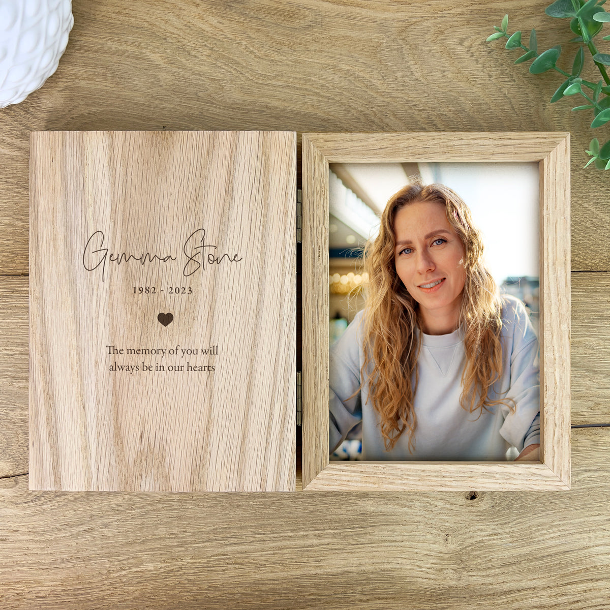 Personalised Memorial Book Photo Frame