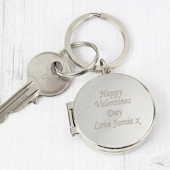 Personalised Round Photo Keyring - Any Message/Occasion