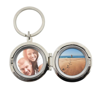 Personalised Round Photo Keyring - Any Message/Occasion