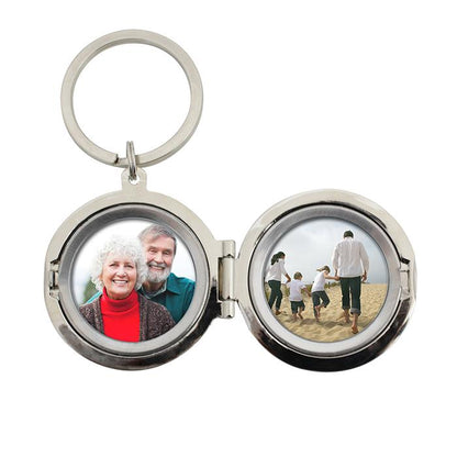 Personalised Round Photo Keyring - Any Message/Occasion