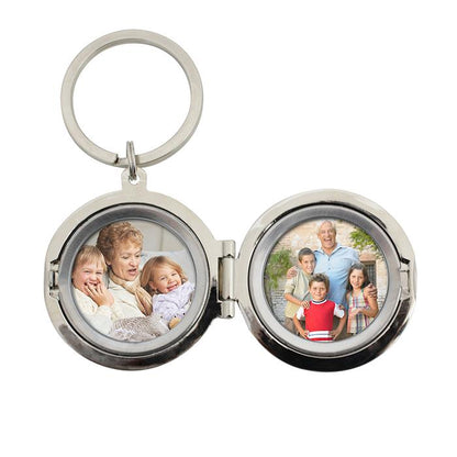 Personalised Round Photo Keyring - Any Message/Occasion