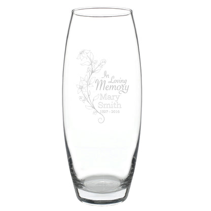 Personalised In Loving Memory Vase