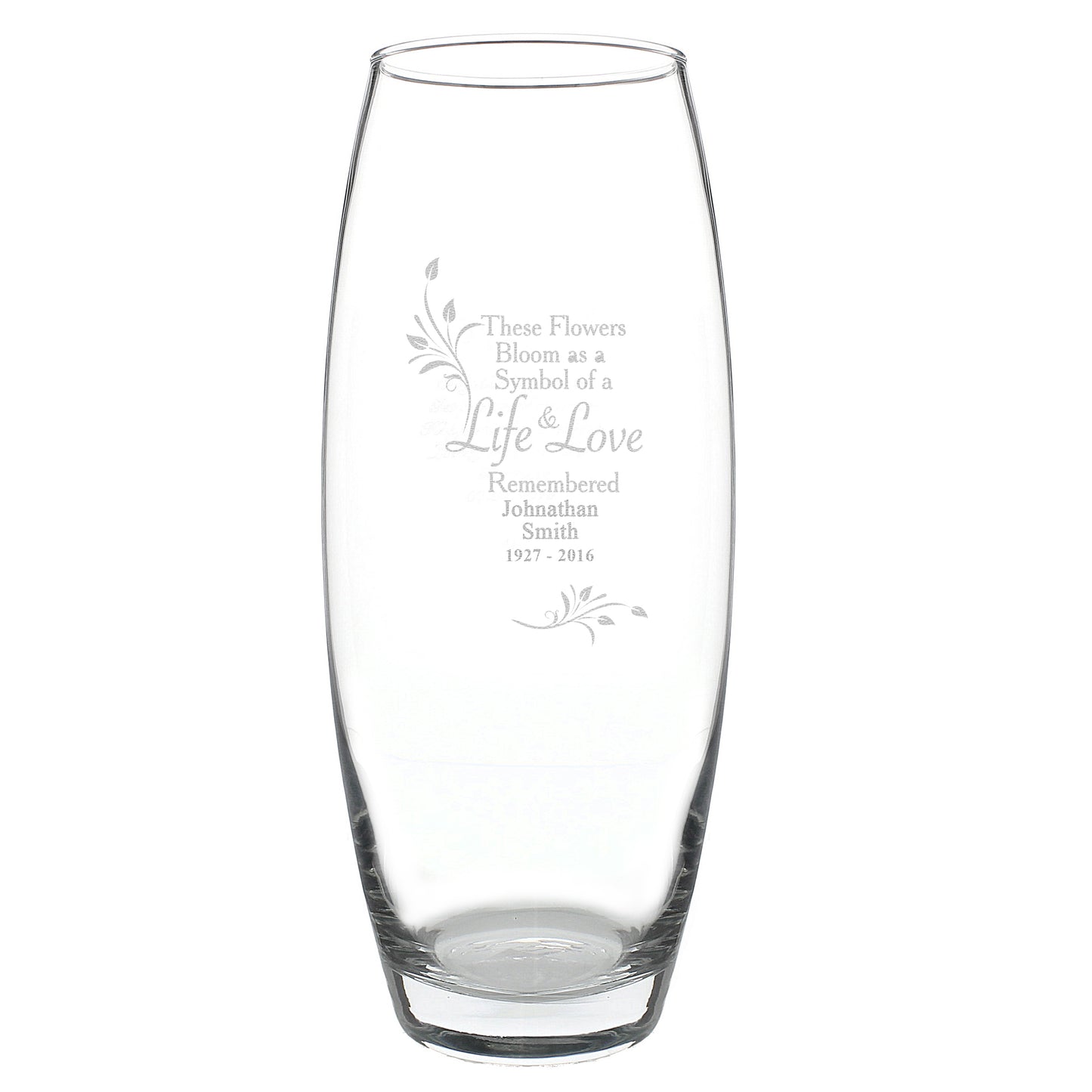 Personalised Life & Love Vase