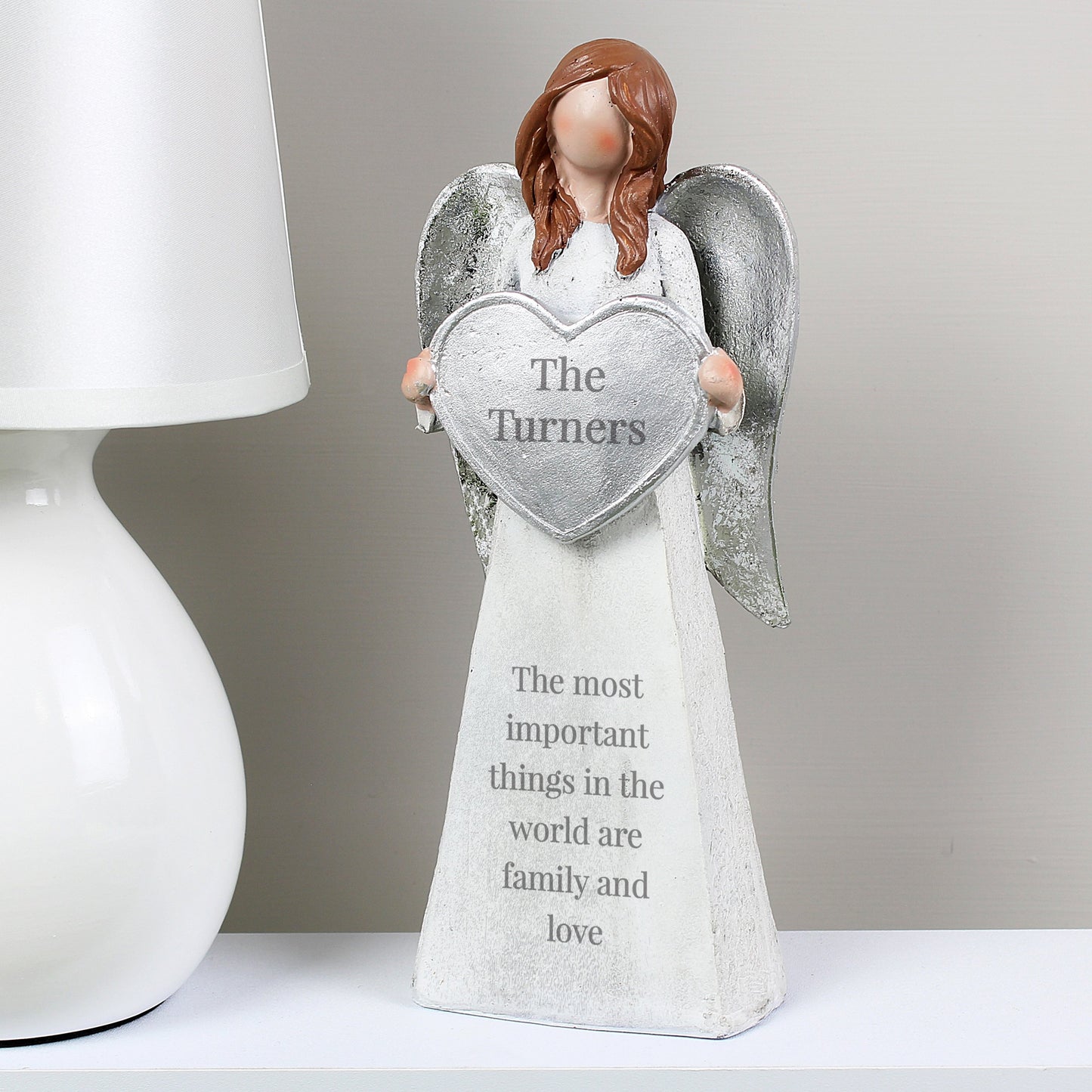 Personalised Memorial Ornament. Angel. Your Own Message.