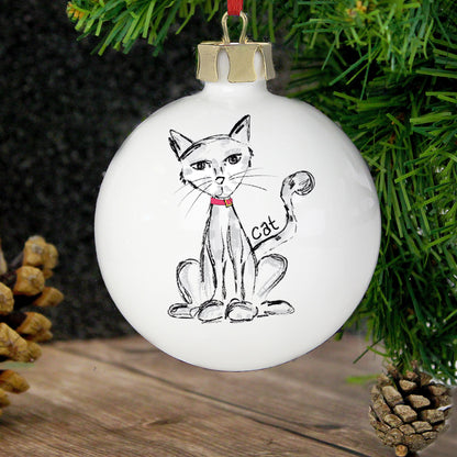 Personalised Cat Bauble