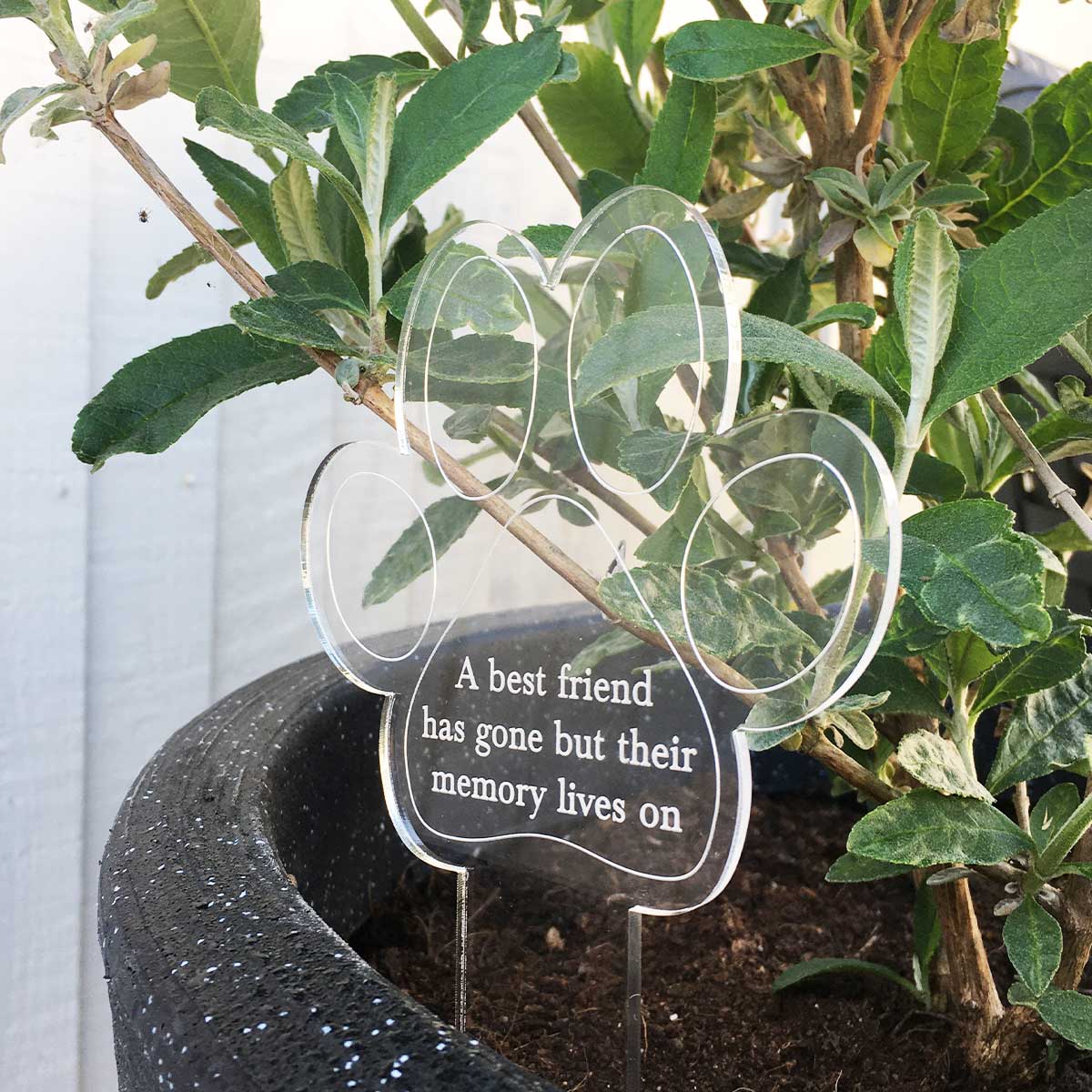 Paw Print Memorial Garden Planter