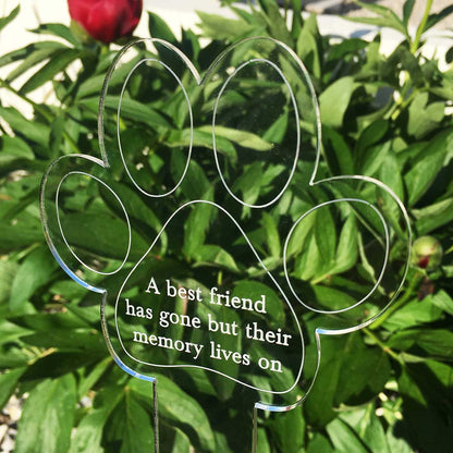 Paw Print Memorial Garden Planter