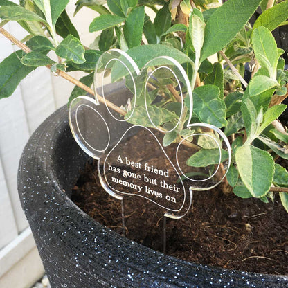 Paw Print Memorial Garden Planter