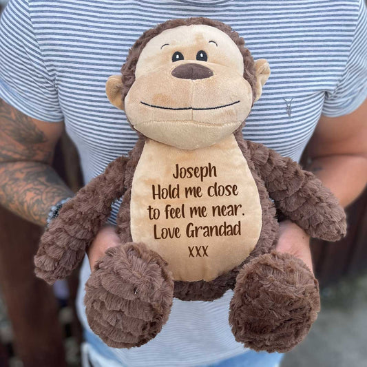 Personalised Keepsake Comfort Monkey