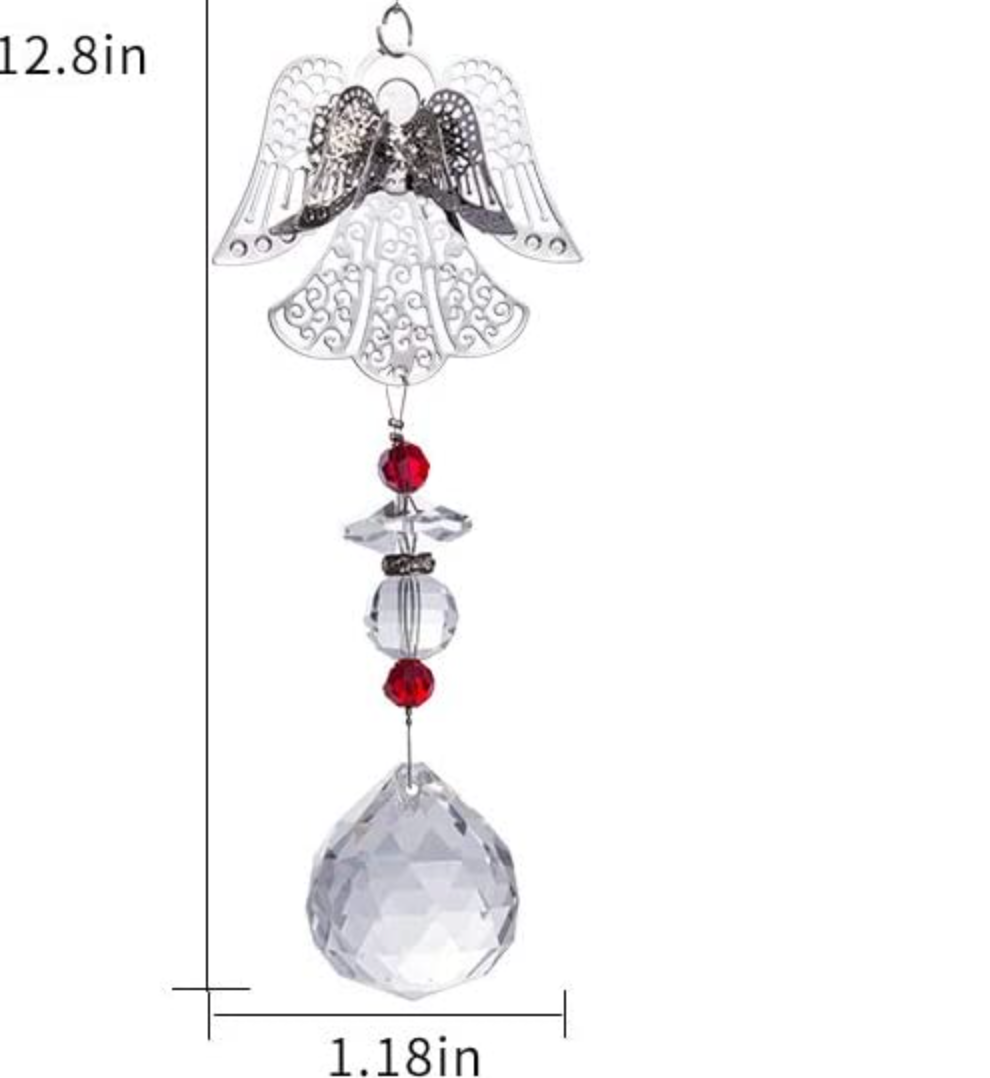 Crystal Metal Angel Memorial Sun Catcher