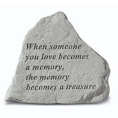 'When Someone You Love Becomes A Memory' Outdoor Memorial Stone