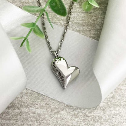 Forever In My Heart Cremation Ashes Memorial Urn Necklace