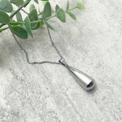 Teardrop Cremation Ashes Memorial Urn Necklace