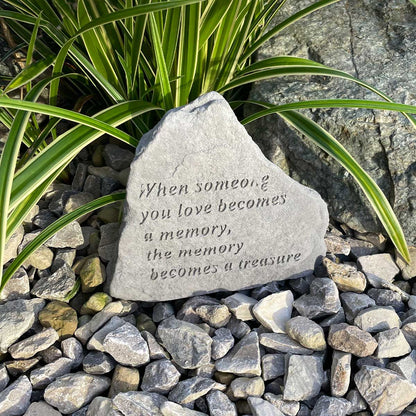 'When Someone You Love Becomes A Memory' Outdoor Memorial Stone