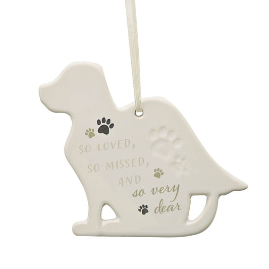 Memorial Dog Hanging Decoration with Verse